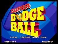 une photo d'Ã©cran de Super Dodge Ball sur SNK Neo Geo